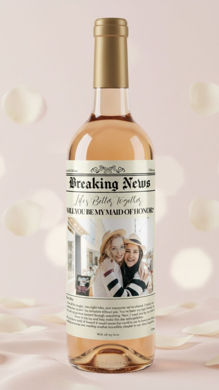 Will You Be My Bridesmaid Newspaper Template